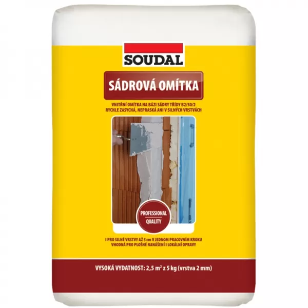 Sádrová omítka 5 kg Soudal 1521605