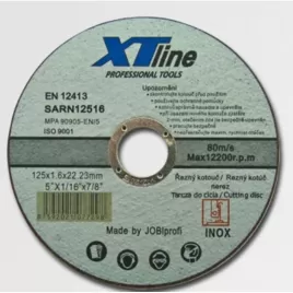 Kotouč řezný na nerez 115x1,6x22 XTline SARN11516