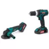 Aku sada nářadí 20V/2,0+4,0Ah šroubovák + úhlová bruska NAC CDB-AGE-LI-20V