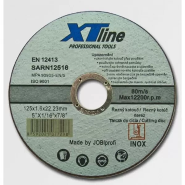 Kotouč řezný na nerez 180x2,2x22 XTline SARN18022