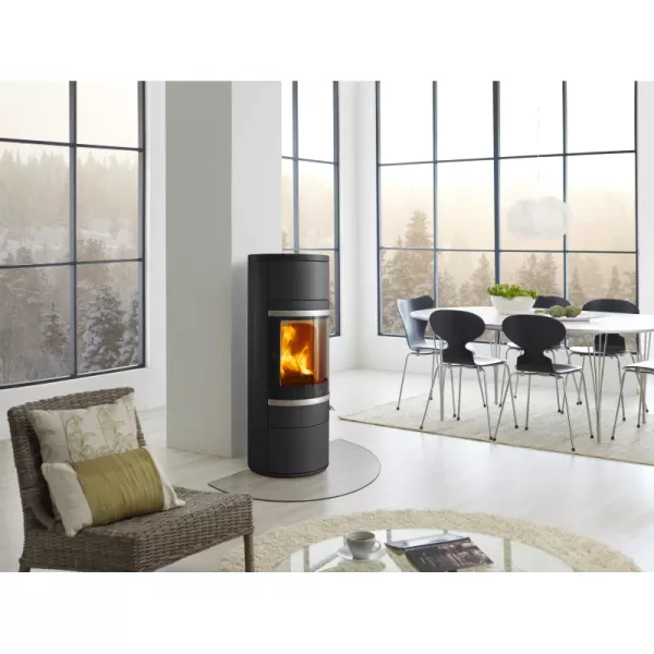 Krbová kamna, hliníkové lišty SCAN 83-2 černý lak