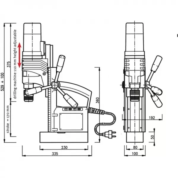 Magnetická vrtačka ALFRA ROTABEST 40 RL-E
