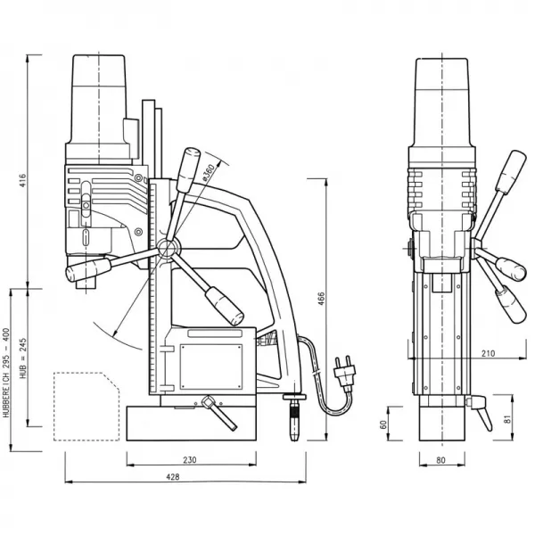 Magnetická vrtačka ALFRA ROTABEST 100 B RL-E