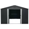 Zahradní domek kovový 3 x 3,7 m se sedlovou střechou antracit Riwall RMSA 12x10 Anthracite