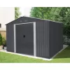 Zahradní domek kovový 3 x 2,4 m se sedlovou střechou antracit Riwall RMSA 8x10