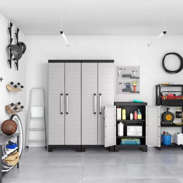 Skříň Keter Detroit Low šedá 610741