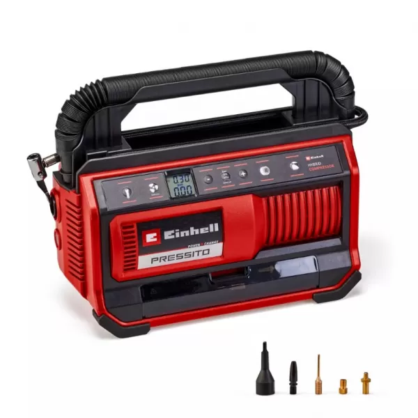 Aku hybridní kompresor 18V/bez aku PRESSITO 18/25 Hybrid Einhell 4020430