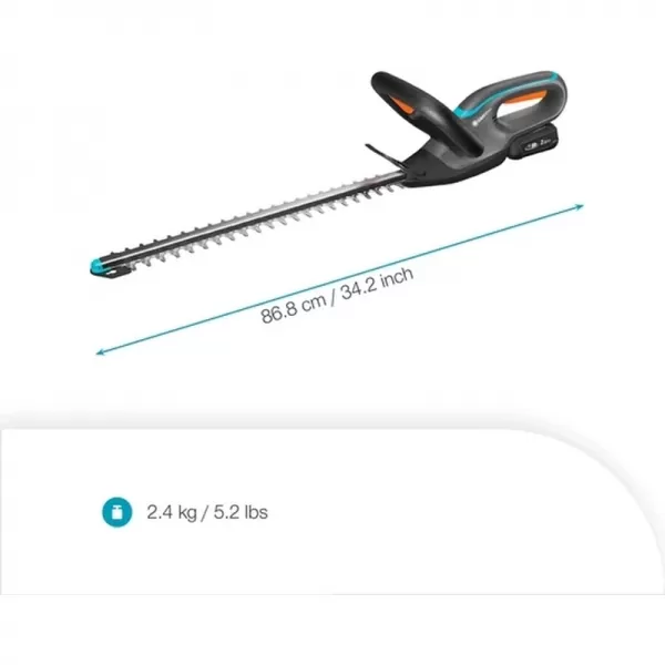 Aku nůžky na živý plot EasyCut 1x2,0Ah 45/18V - set Gardena 14734-20