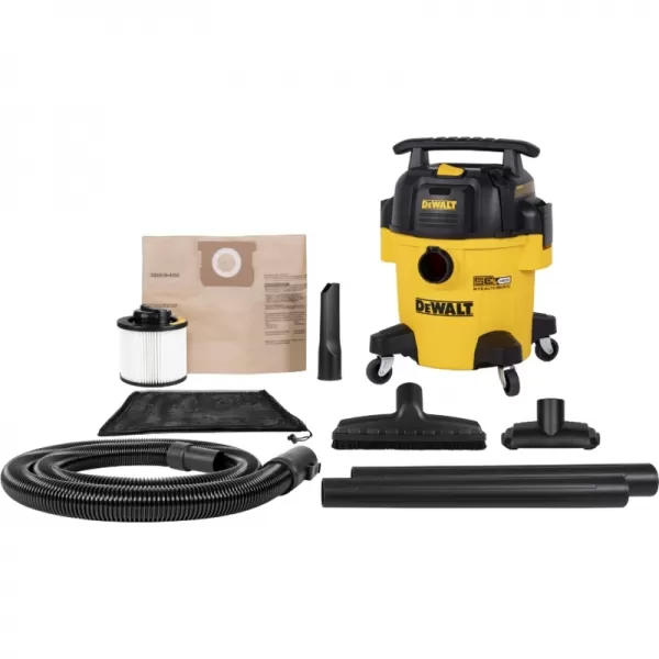 Tichý průmyslový vysavač na mokré a suché vysávání se zásuvkou 20 l DeWALT DXV20PTA-QT