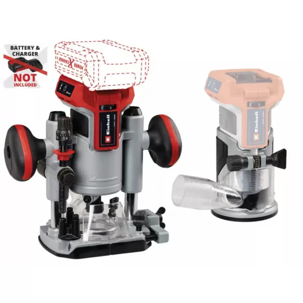 Aku horní / ohraňovací frézka 18V/bez aku TP-RO 18 Set Li BL - Solo Einhell 4350410