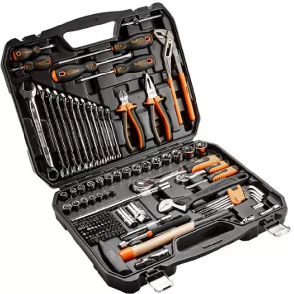 Gola sada s nářadím 1/2", 1/4" 143ks, NEO tools 08-945