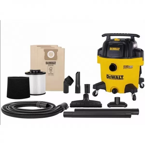 Tichý průmyslový vysavač Stealthsonic na mokré a suché vysávání 61 l 960 W DeWALT DXV61P-QT