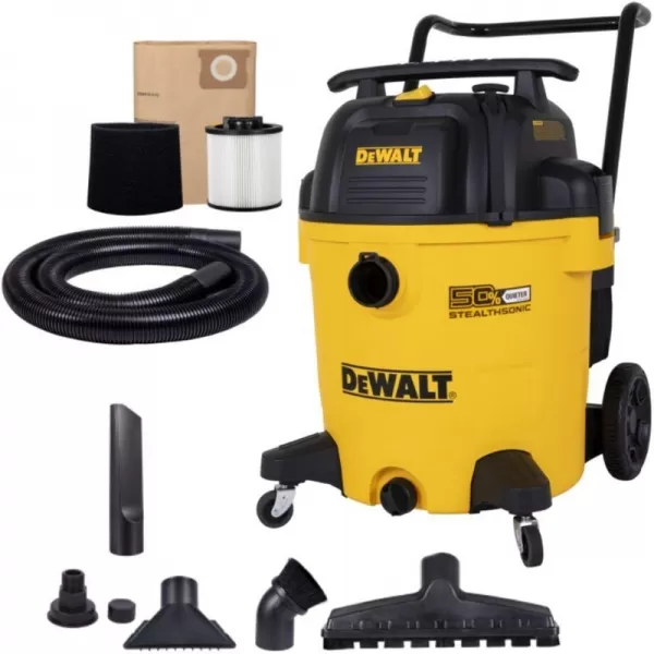 Tichý průmyslový vysavač Stealthsonic na mokré a suché vysávání 61 l 960 W DeWALT DXV61P-QT