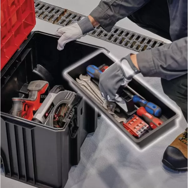 Systémový přenašecí kufr E-Case L with wheels Einhell 4540014