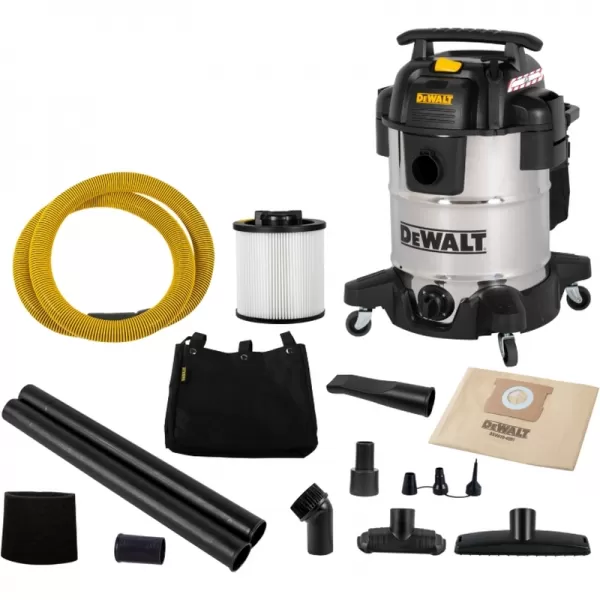 Průmyslový vysavač na mokré a suché vysávání 38 l DeWALT DXV38SB