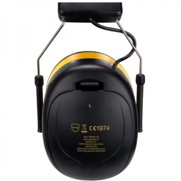Ochranná elektronická sluchátka s Bluetooth DeWALT DPG652
