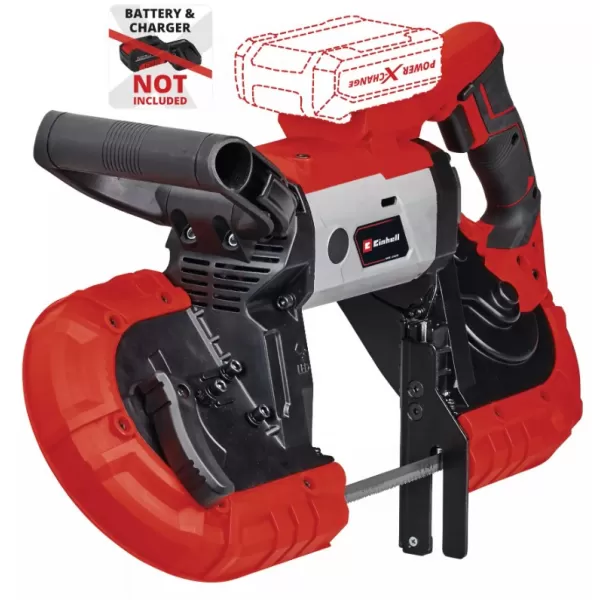 Aku pásová pila 18V/bez aku TE-MB 18/127 Li-Solo Einhell 4504216