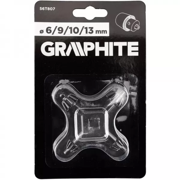 Klíč pro vrtací sklíčidla 6, 9, 10, 13 mm Graphite 56T807