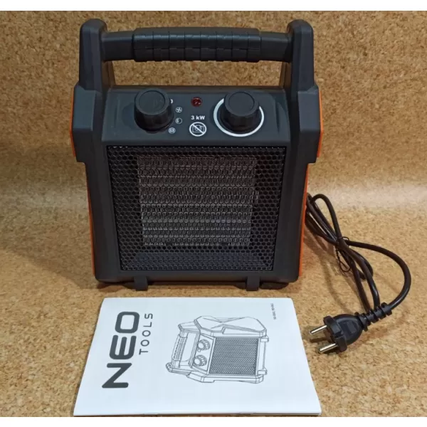 Topidlo 3000W,keramika, manual, elektrické NEO tools 90-061