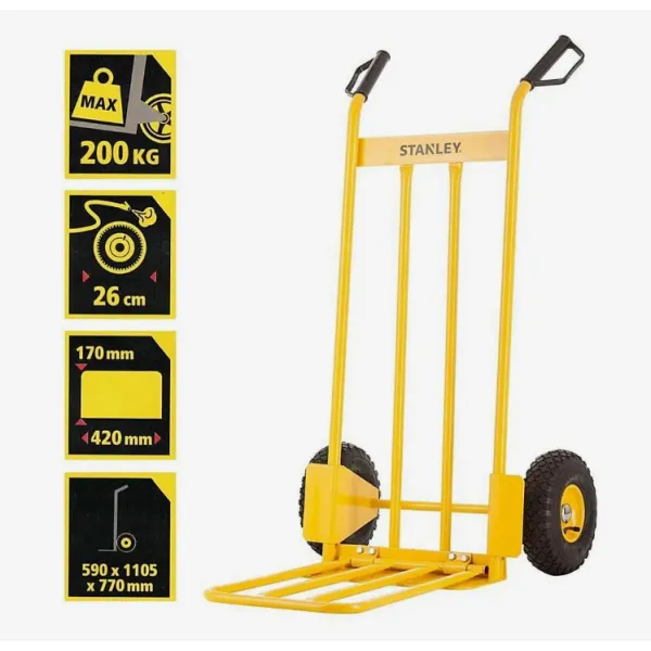 Ocelový rudl se sklopnou plošinou 200 kg Stanley SXWTD-HT535