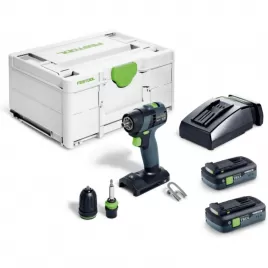 ZDARMA Aku vrtací šroubovák TXS 18V C 2x3,0Ah-Plus Festool 576895 (odesíláno ze skladu Festool)