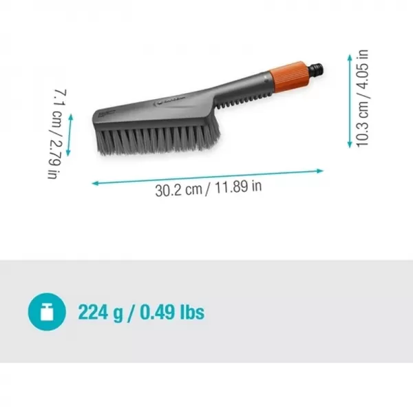 CleanSystem Kartáč ruční S měkký na zahradní nábytek + násada Gardena 18862-20