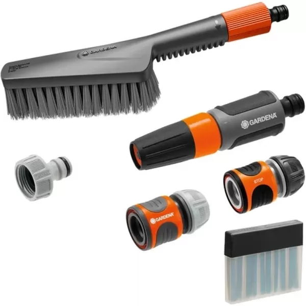 CleanSystem Kartáč ruční S měkký na zahradní nábytek + násada Gardena 18862-20