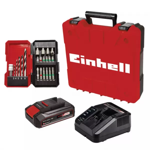 Aku příklepová vrtačka 18V/2,5Ah TE-CD 18/2 Li-i +22 Einhell 4514220