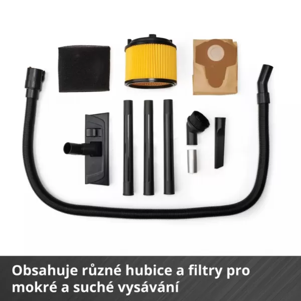 Aku vysavač na mokré a suché vysávání 18V/bez aku TC-VC 18/20 Li S-Solo Einhell 2347130