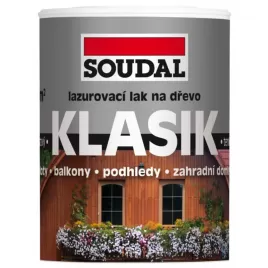 Lazurovací lak na dřevo SOUDAL Klasik 0,75 l
