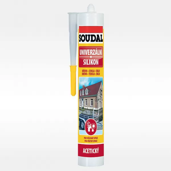 Univerzální silikon bílý 60g blistr SOUDAL 1210060