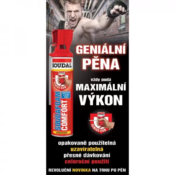 Montážní pěna 600ml SOUDAFOAM Comfort Genius Gun