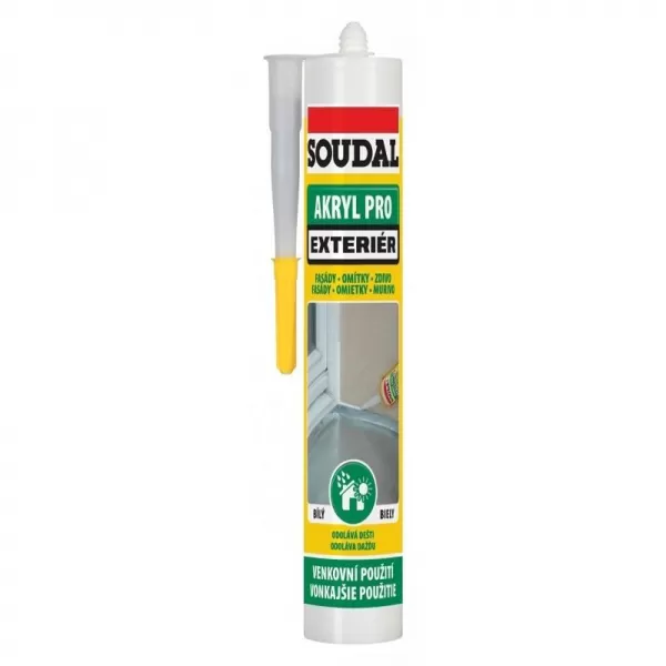 Akryl Pro Exteriér bílý 300ml SOUDAL 1200600