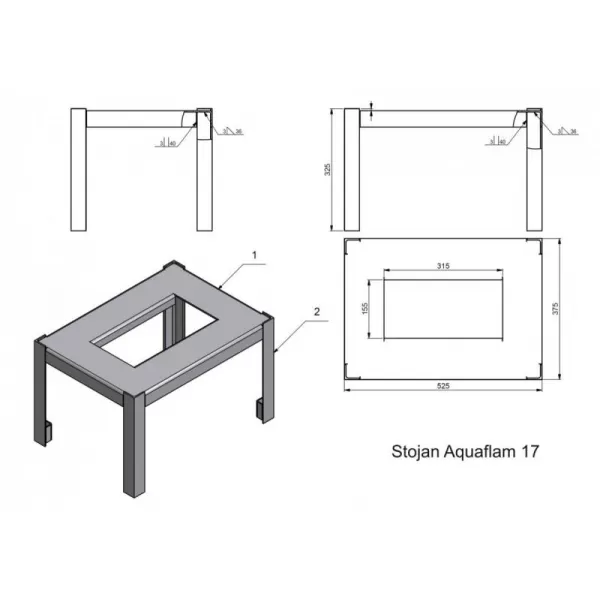 Stojan ke krbovým vložkám AQUAFLAM 17