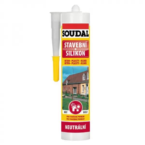 Stavební silikon Soudal bílý 300ml