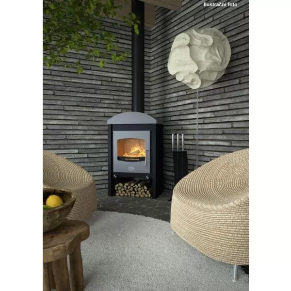 Krbová kamna HS FLAMINGO STAVANGER - black