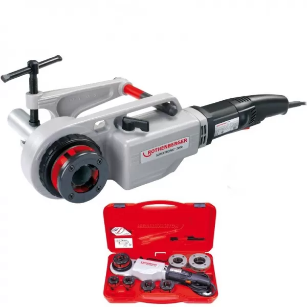 Ruční elektrický závitořez BSPT R1/2" - 2" ROTHENBERGER SUPERTRONIC 2000