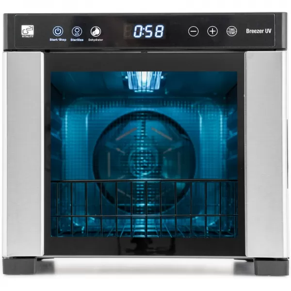 Sušička ovoce G21 Breezer s UV funkcí, nerez 60081126