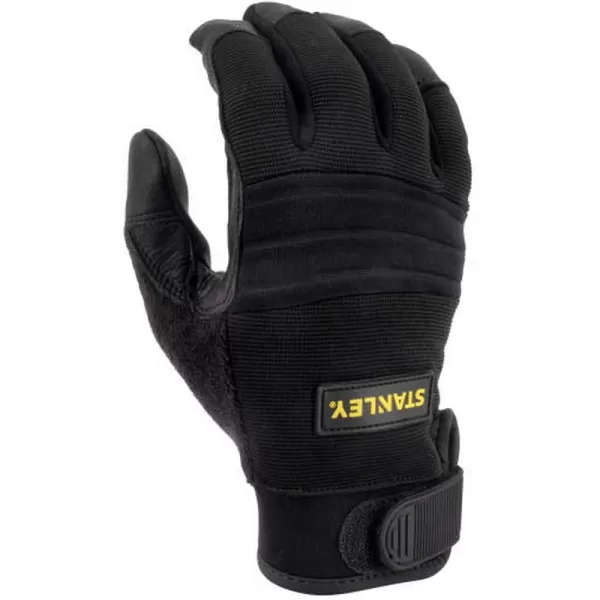Kožené rukavice s polstrovanou dlaní Premium Leather Stanley SY800L