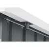 Zahradní domek kovový 2,4 x 2,8 m s pultovou střechou antracit Riwall RMSP 9x8 Anthracite LUX