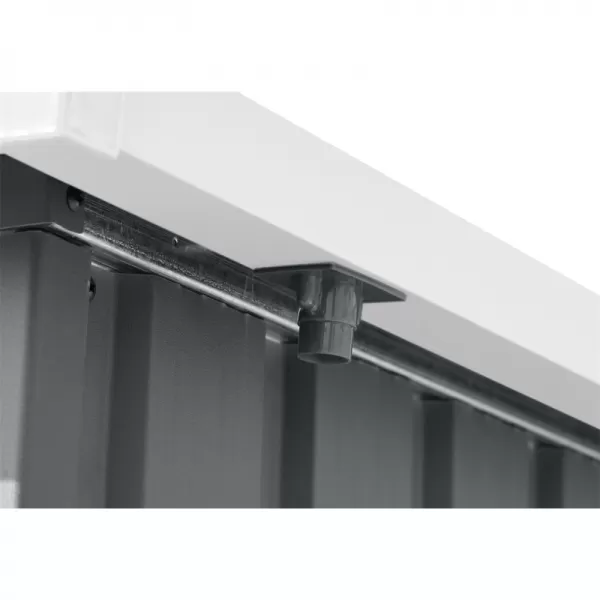 Zahradní domek kovový 2,4 x 2,8 m s pultovou střechou antracit Riwall RMSP 9x8 Anthracite LUX