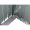 Zahradní domek kovový 2,4 x 2,8 m s pultovou střechou antracit Riwall RMSP 9x8 Anthracite LUX