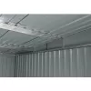 Zahradní domek kovový 2,4 x 2,8 m s pultovou střechou antracit Riwall RMSP 9x8 Anthracite LUX