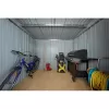 Zahradní domek kovový 2,4 x 2,8 m s pultovou střechou antracit Riwall RMSP 9x8 Anthracite LUX