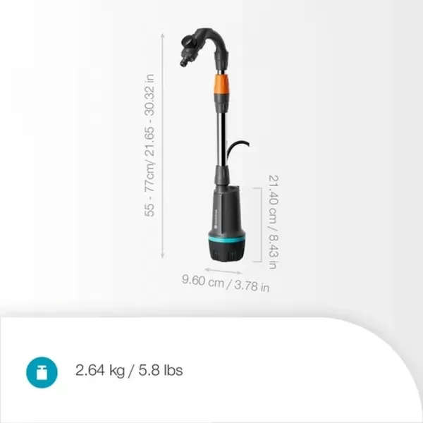 Aku čerpadlo do sudu 18V 1x2,5Ah 2600 Comf P4A Set Gardena 14604-20