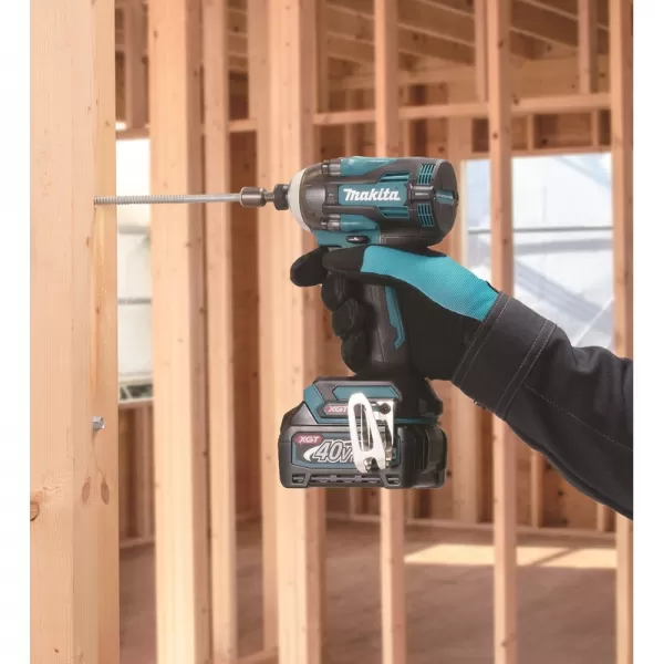 Aku rázový šroubovák 1/4" Li-ion XGT 40V bez aku Makita TD004GZ