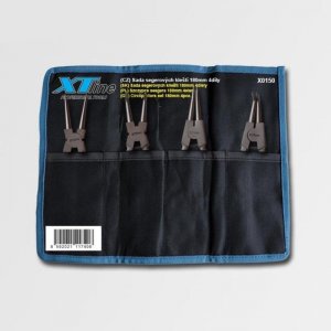 4dílná sada segrových kleští 180mm CrV v textilním obalu XTline X0150