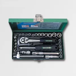Sada hlavic 1/4" 33 dílů 40CRV HONITON H1133