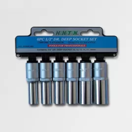 Sada hlavic 1/2" 6 dílů prodloužené CRV HONITON H4006