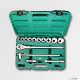 Sada hlavic 3/4" 14 dílů 40CRV HONITON H6014